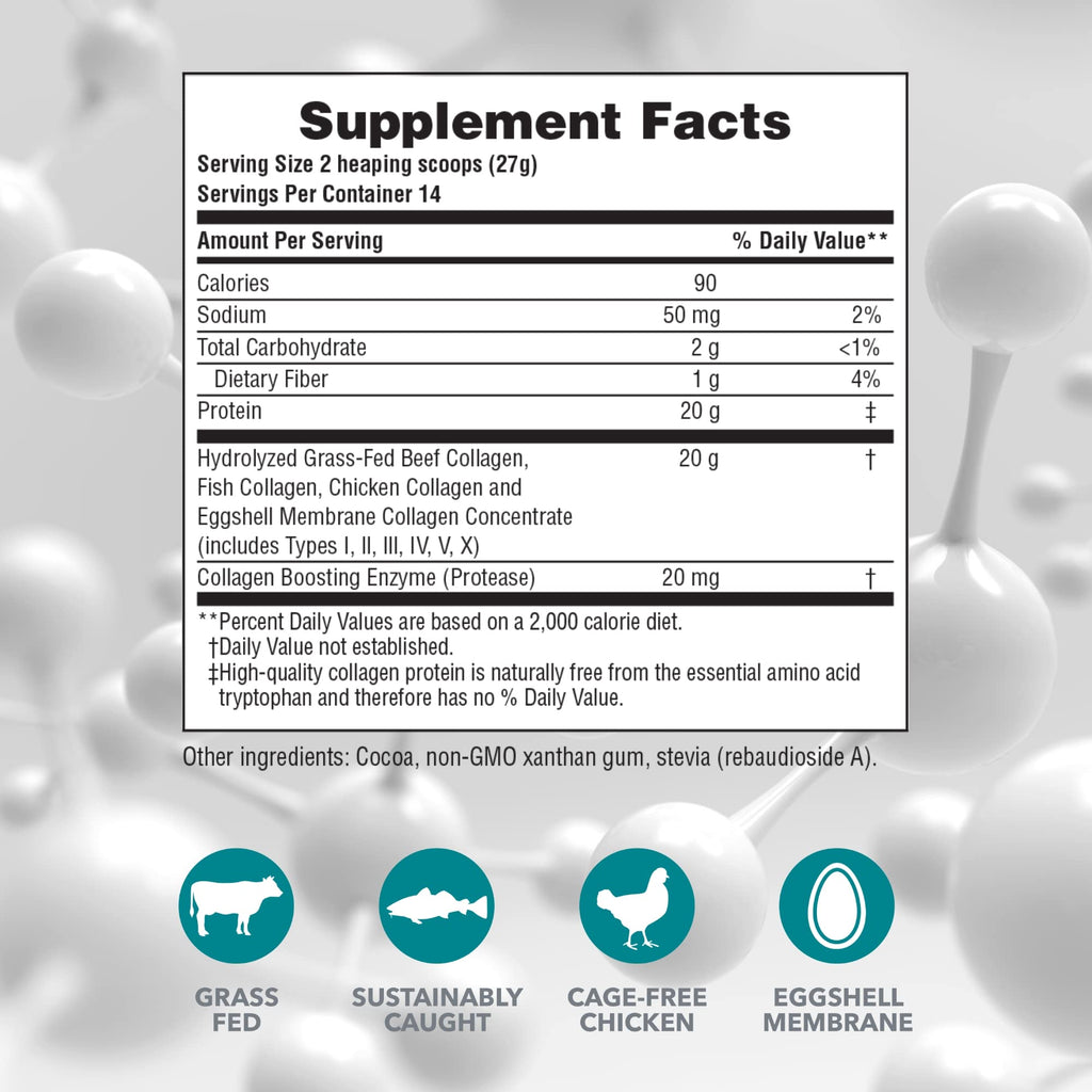 Chocolate Collagen Peptides Powder W872