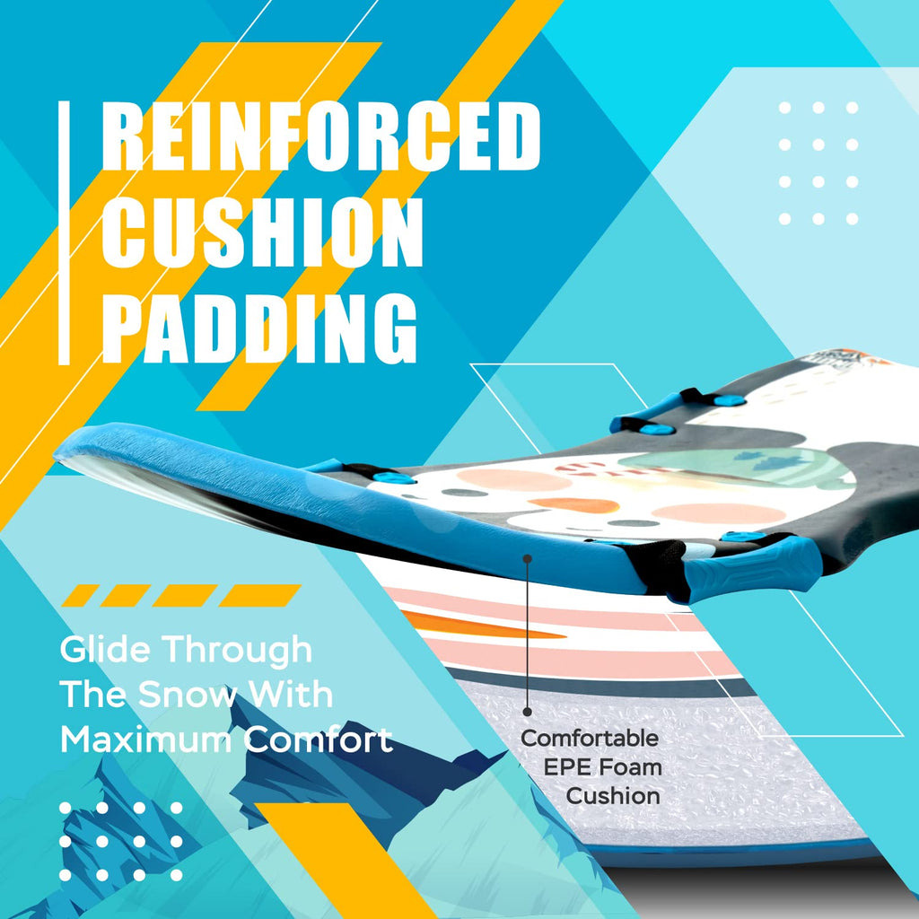45” Foldable Foam Snow Sled with Handles U96618