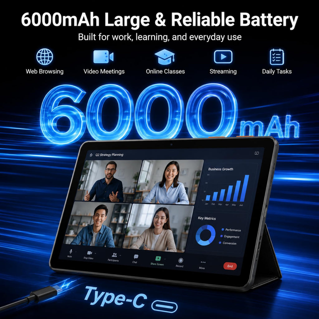 Android 15 Tablet 10.1 in 12GB RAM 64GB ROM X9248