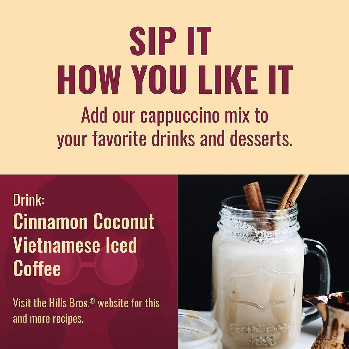 Instant Cappuccino Mix 14 Oz Pack of 3 P5415