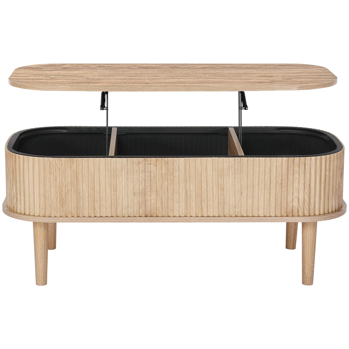 Natural Lift Top Coffee Table with Storage Q743
