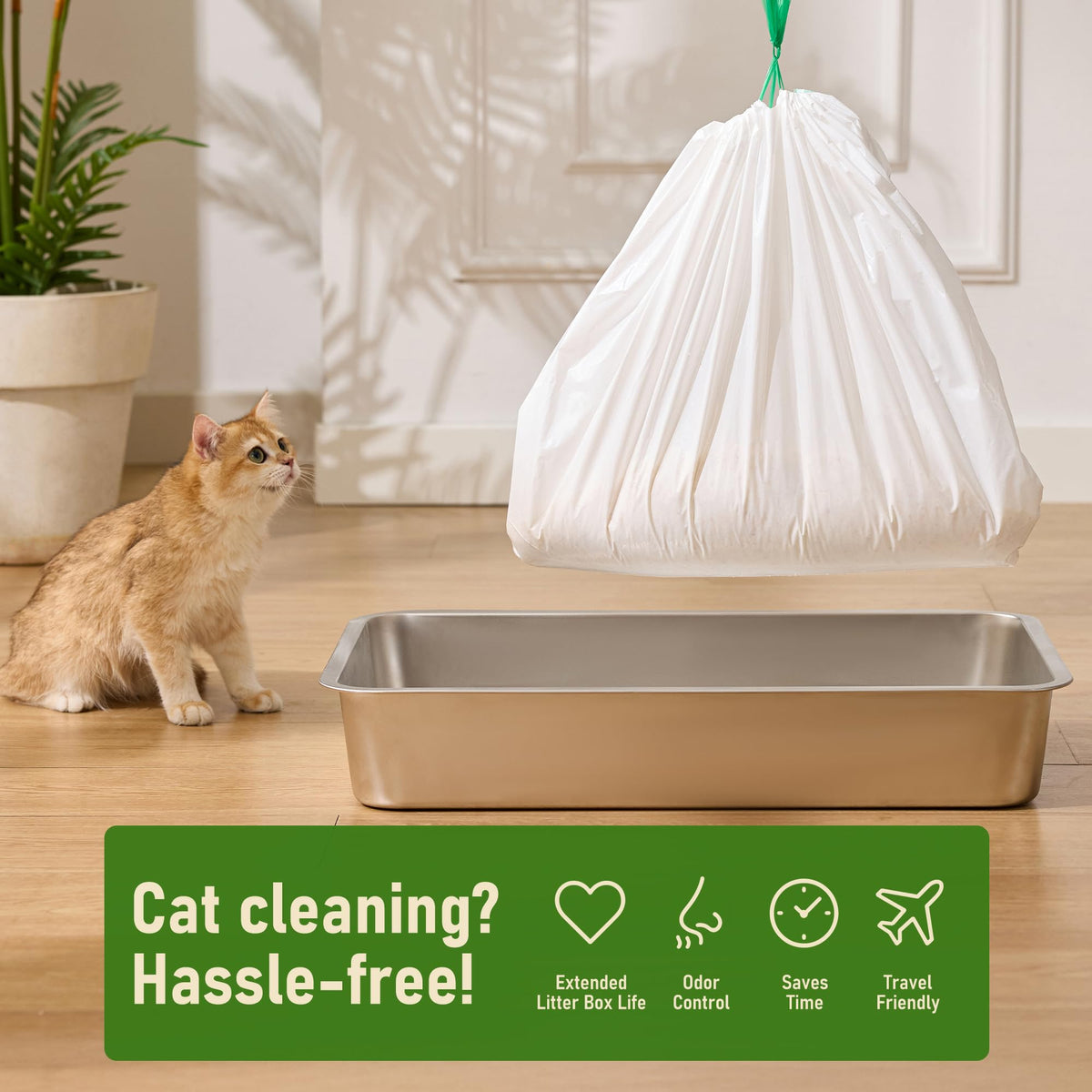 Cat Litter Box Liners Large 20 Count Y287519