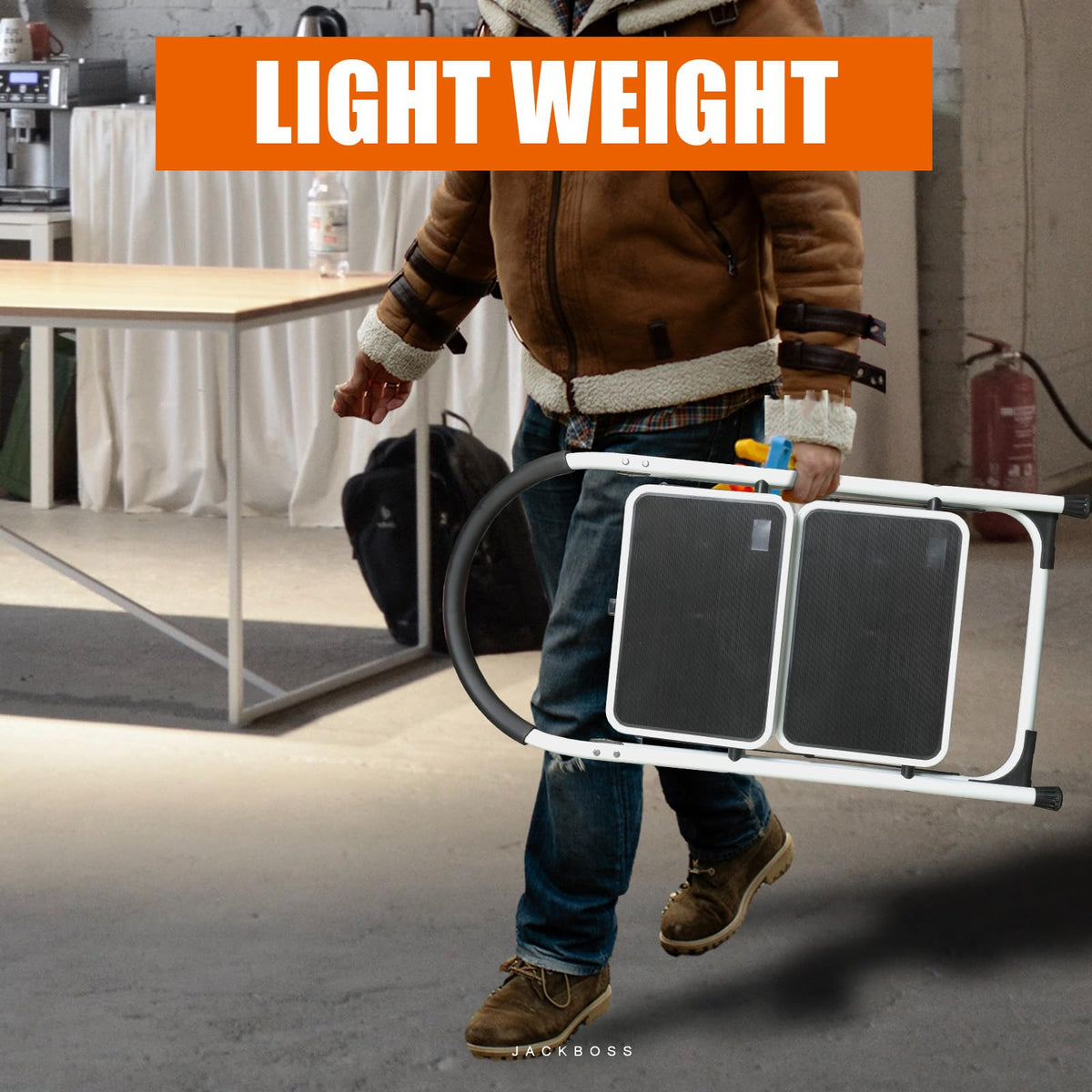 2 Step Folding Lightweight Step Stool with Anti-Slip Pedal 400 lbs Capacity Y212411