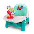 2 in 1 Compact Booster Feeding Seat with Musical Steering Wheel Toy X620