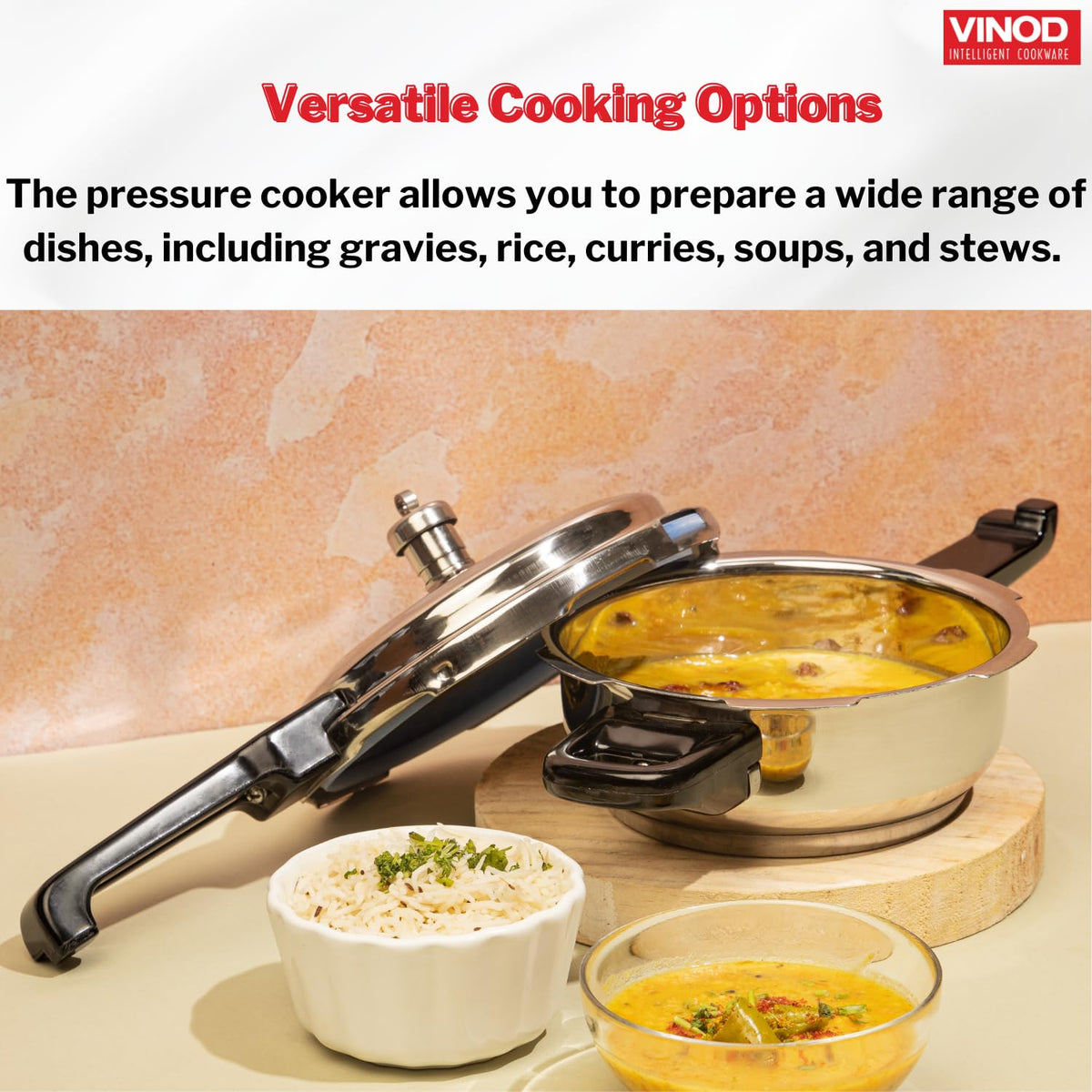 Stainless Steel 3 Litres Pressure Pan with Lid O58569