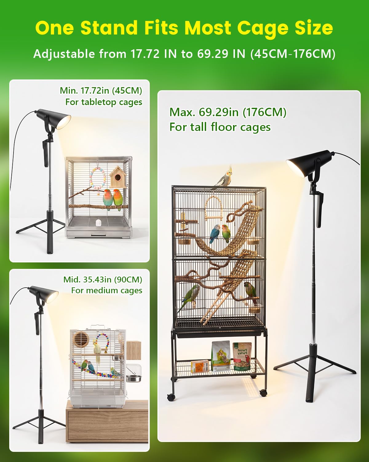 Bird Light with Adjustable Tripod Stand U98119