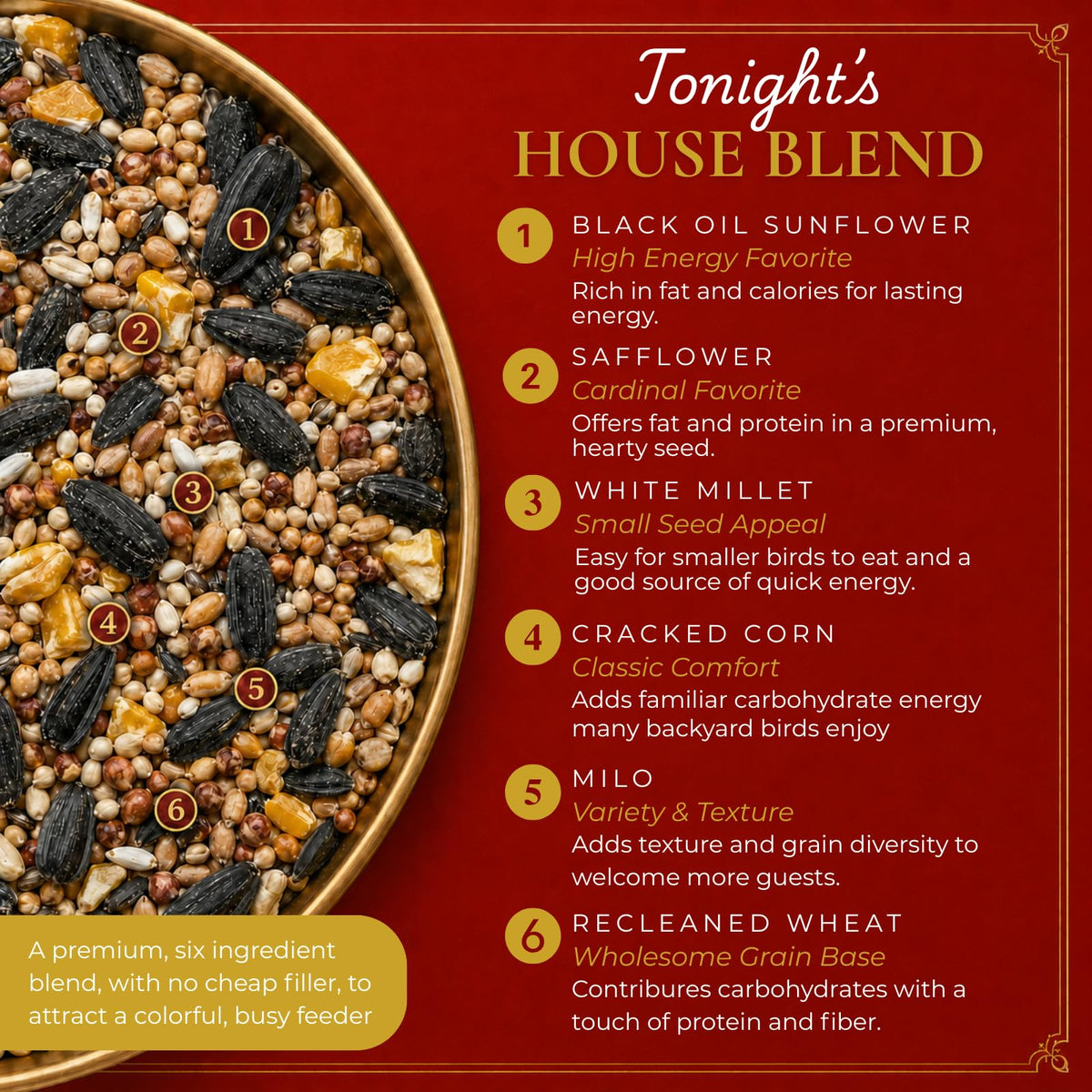 Wild Bird Seed Blend 20 lb F466210