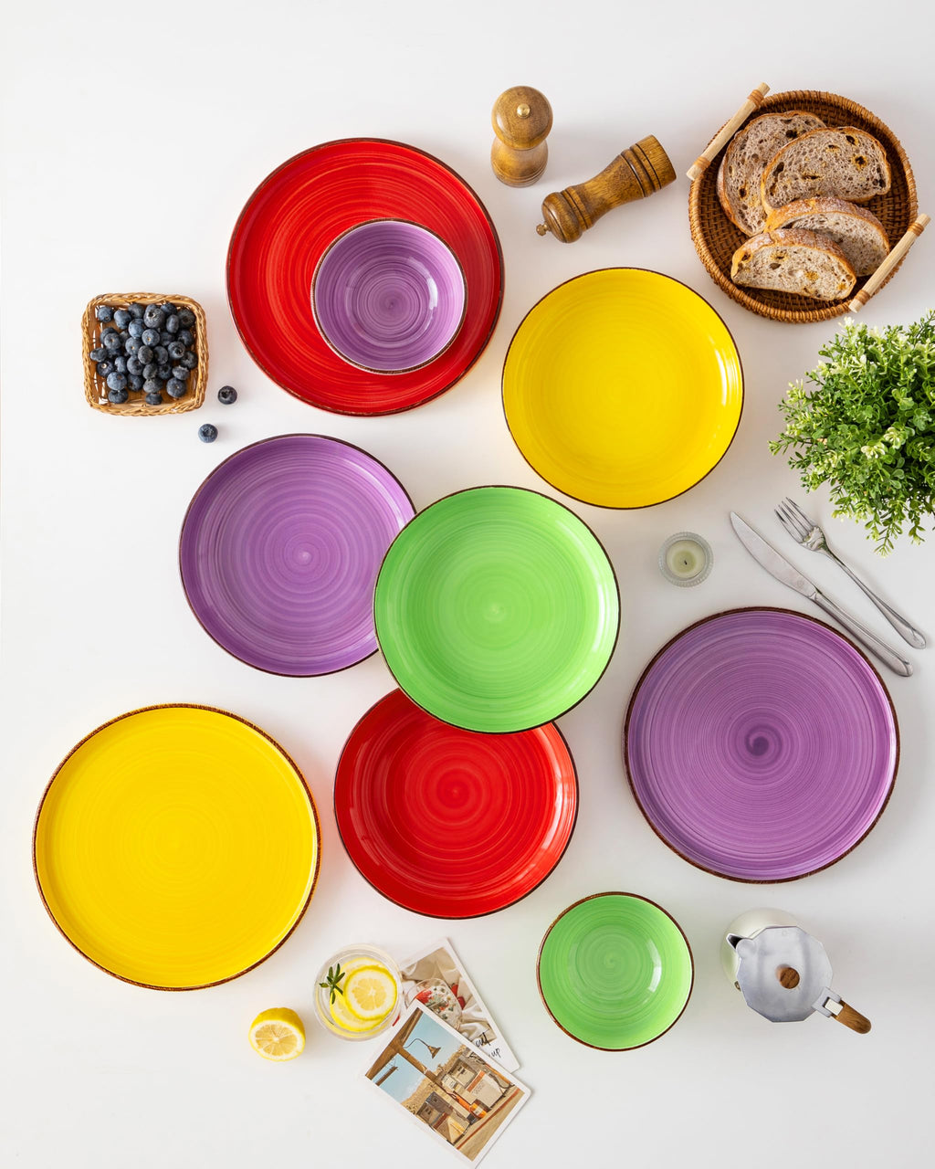 46 oz Ceramic Pasta Bowls Set of 4 N378