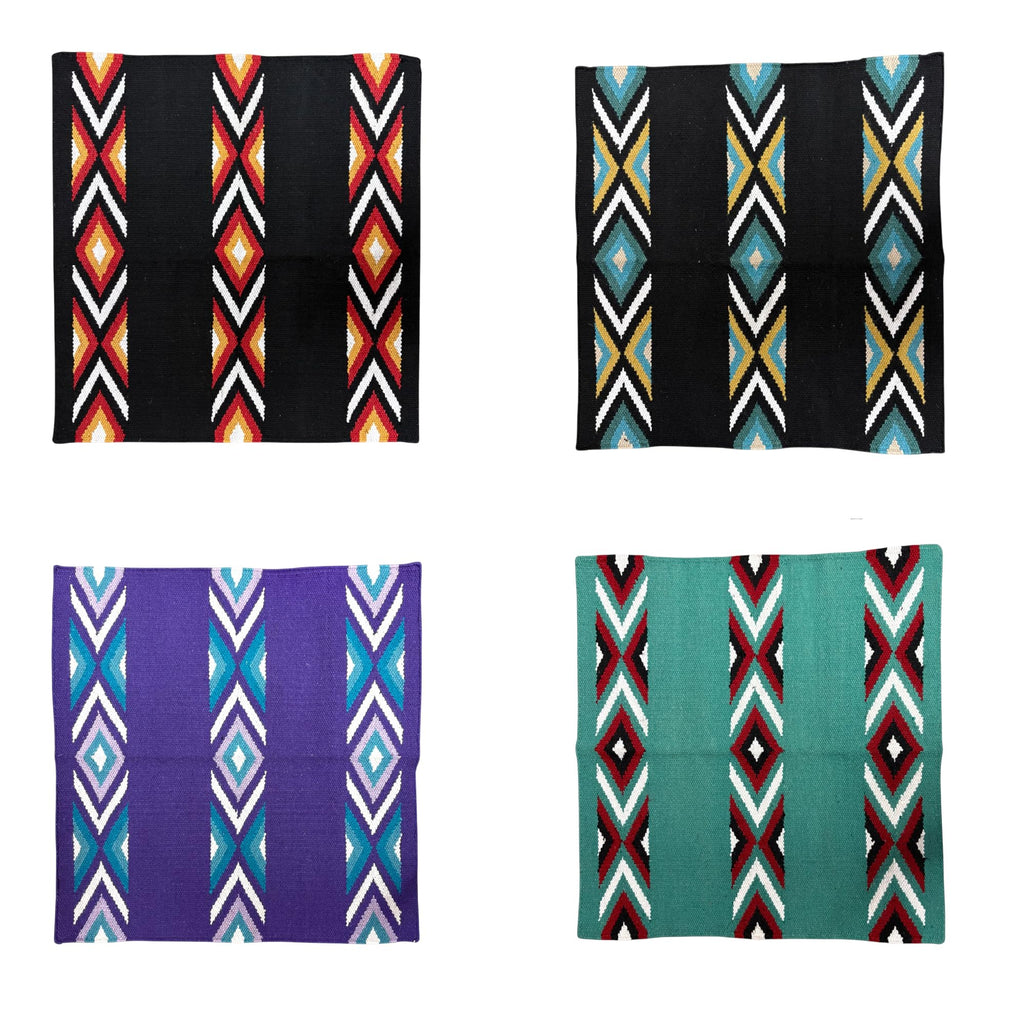 New Zealand Wool Handwoven Horse Saddle Blanket 36x34 Inches D856502