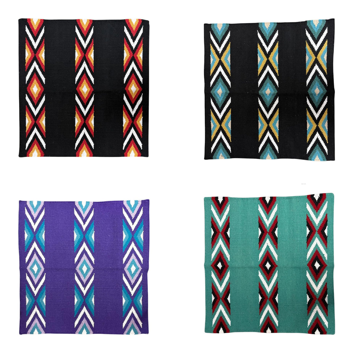 New Zealand Wool Handwoven Horse Saddle Blanket 36x34 Inches D856502