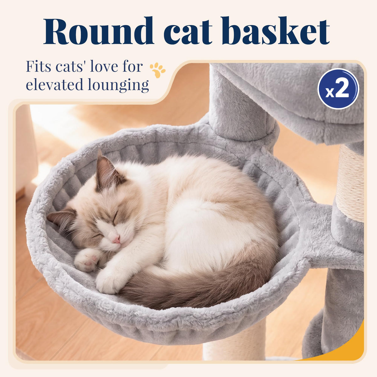 Cat Tree Tower with Extra Large Platform H626295