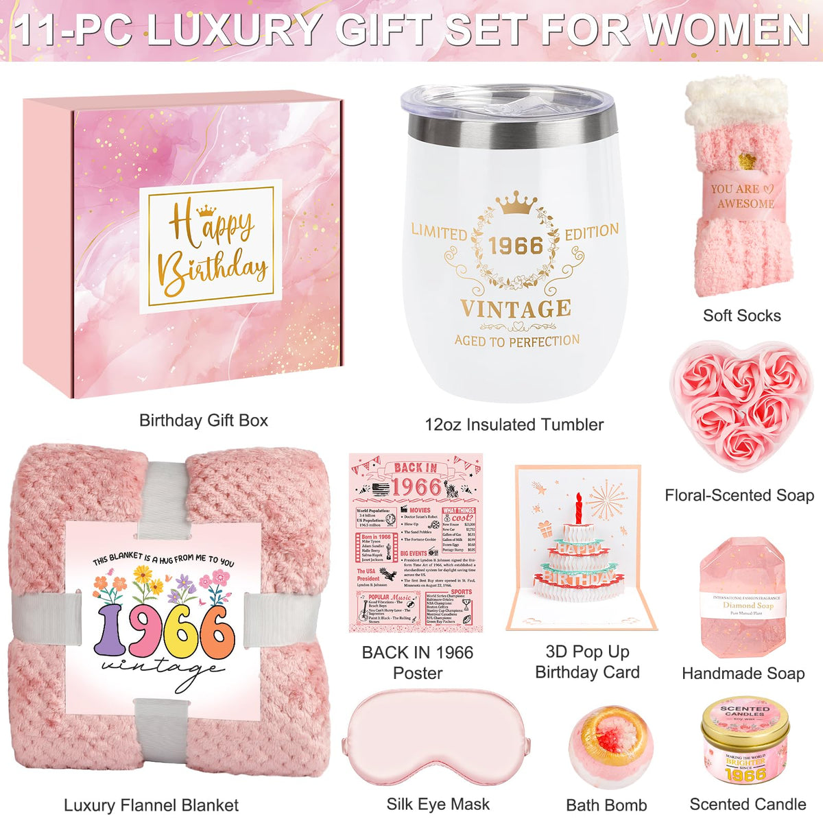 Spa Gift Basket with Blanket W9158