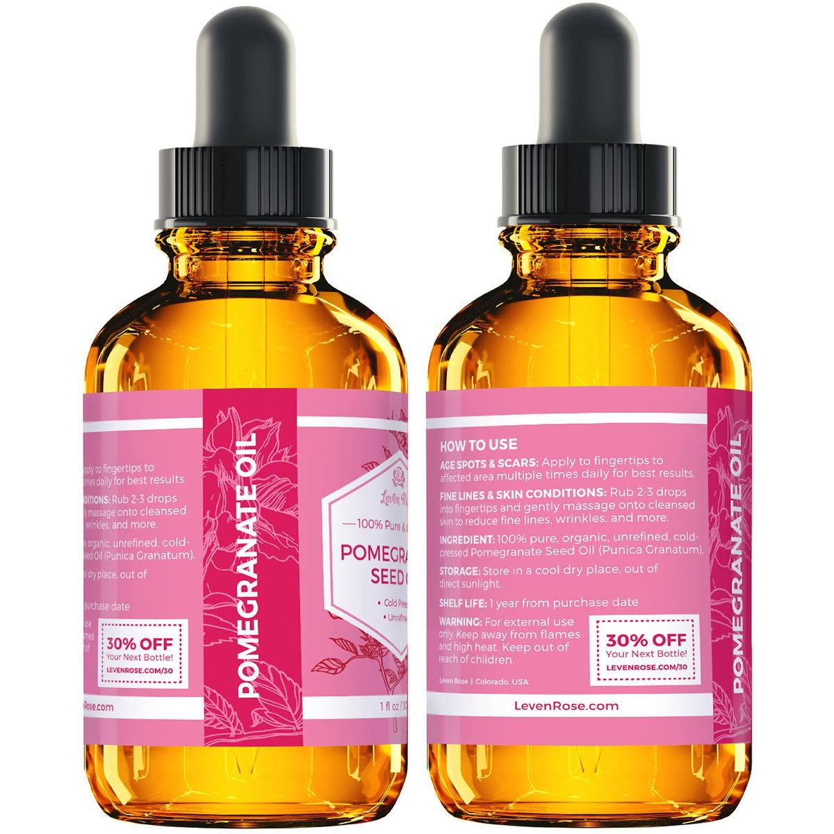Organic Pomegranate Seed Oil 1 oz L259