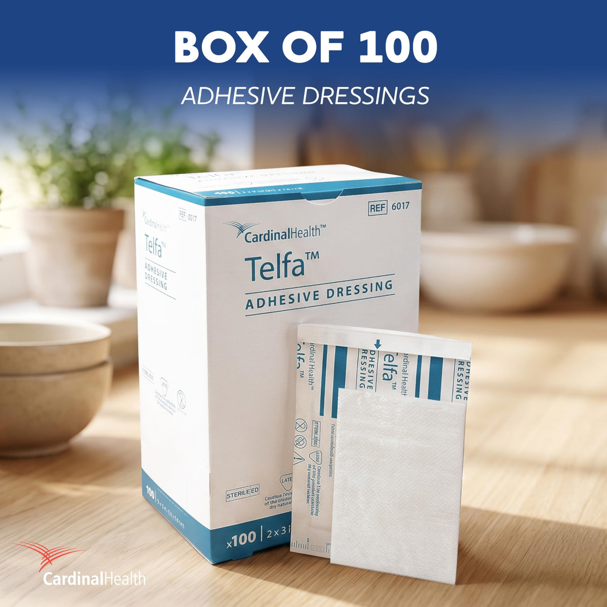 Sterile Adhesive Dressing 2" x 3" Pack of 100 P100960