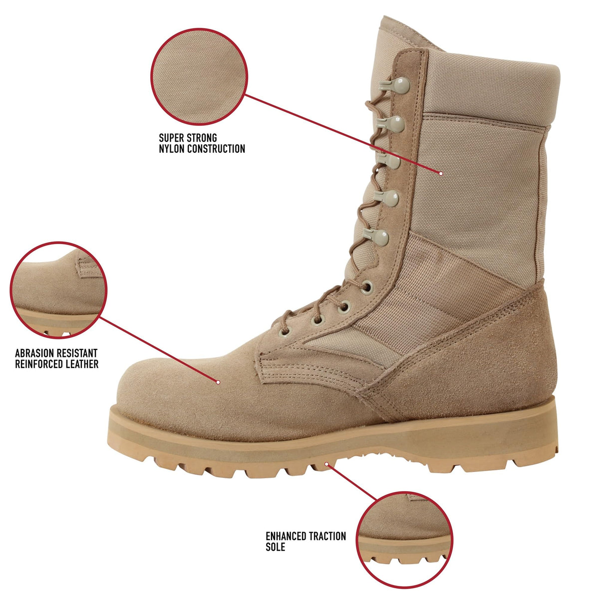 8 Inch Tactical Boots V807