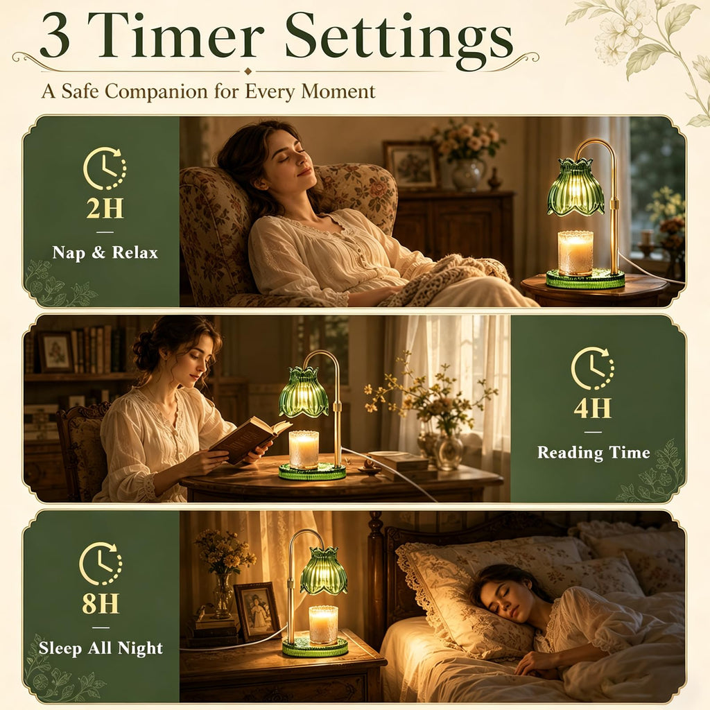 Candle Warmer Lamp with Timer Dimmer F961056