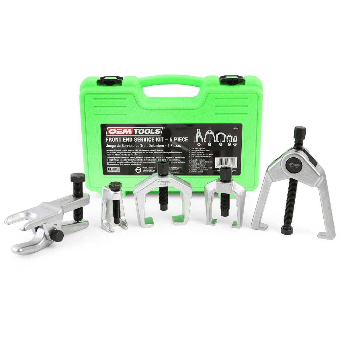 5-Pc Pitman Arm Puller & Ball Joint Separator with Case B132456
