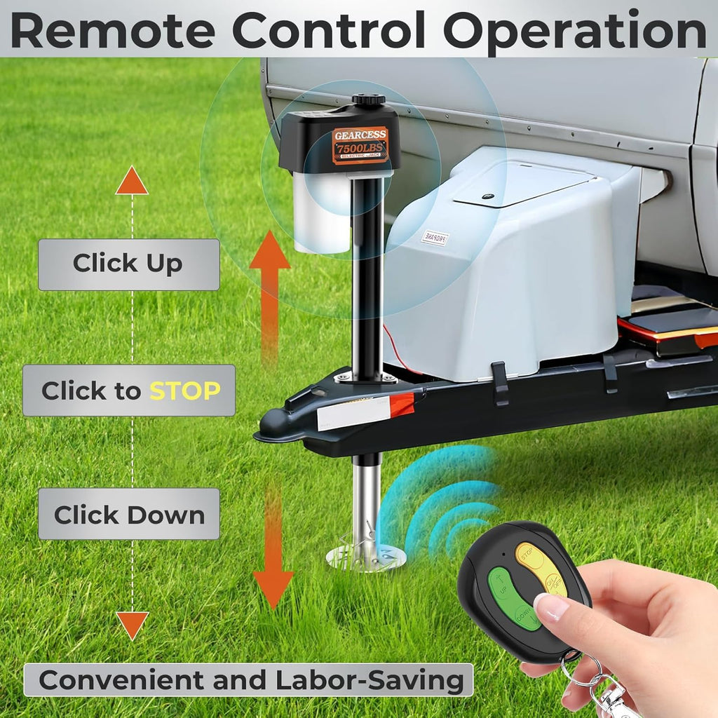 Electric Trailer Jack 7500LBS with Remote E167