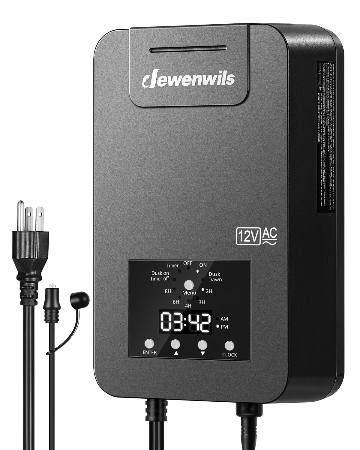 200W Low Voltage Transformer with Photocell Sensor & Timer S7893