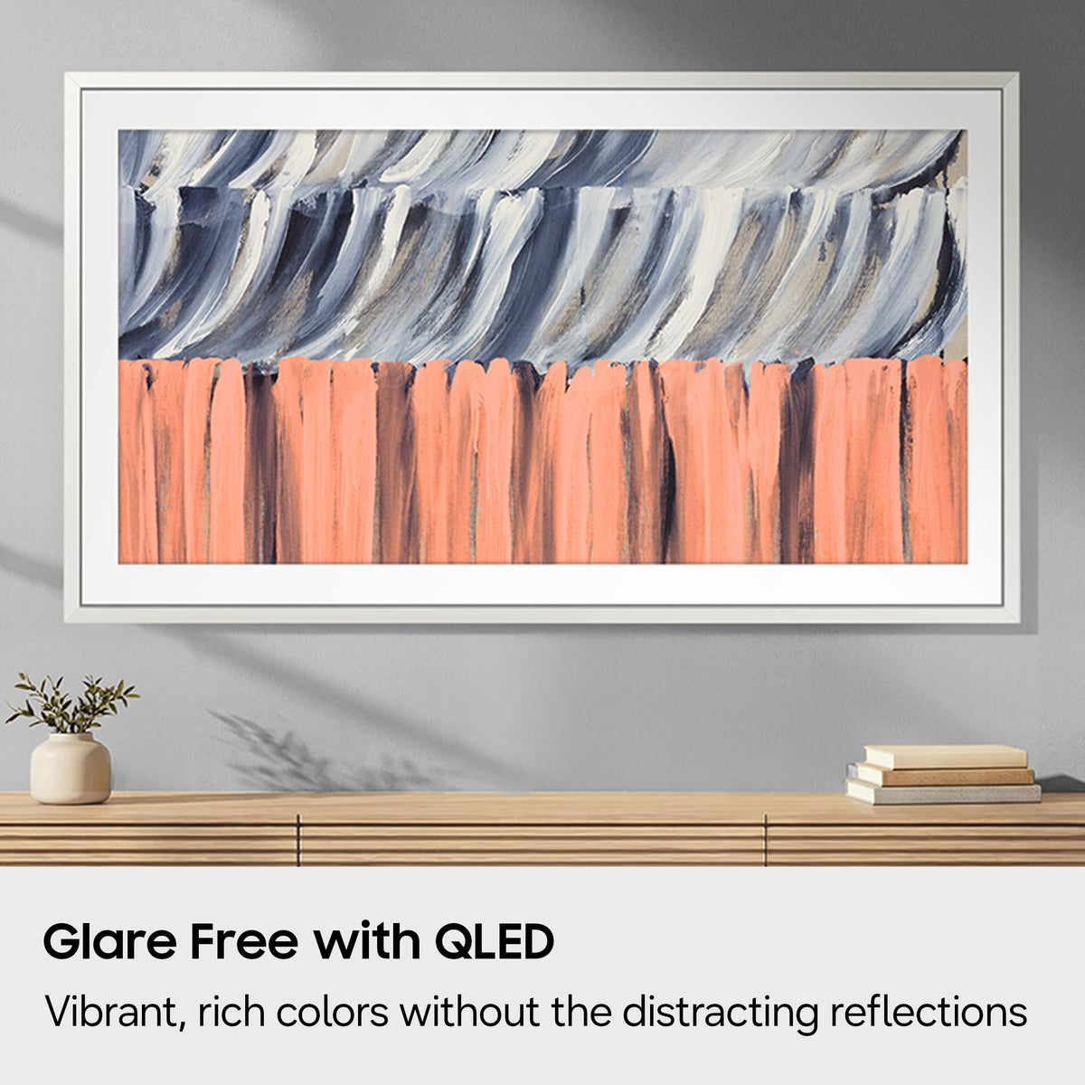 65-Inch Glare Free QLED Smart TV with Wall Mount X8748