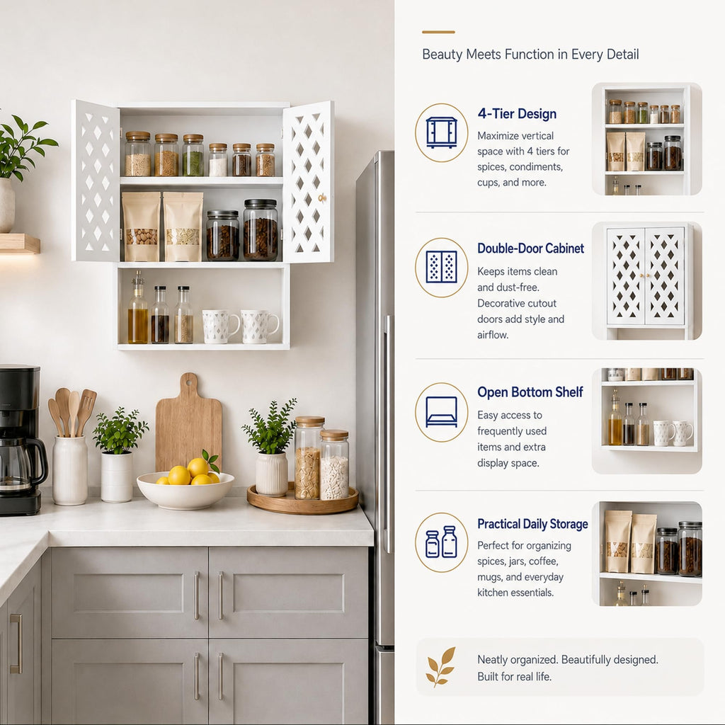 Bathroom Medicine Cabinet with 2 Doors H806030