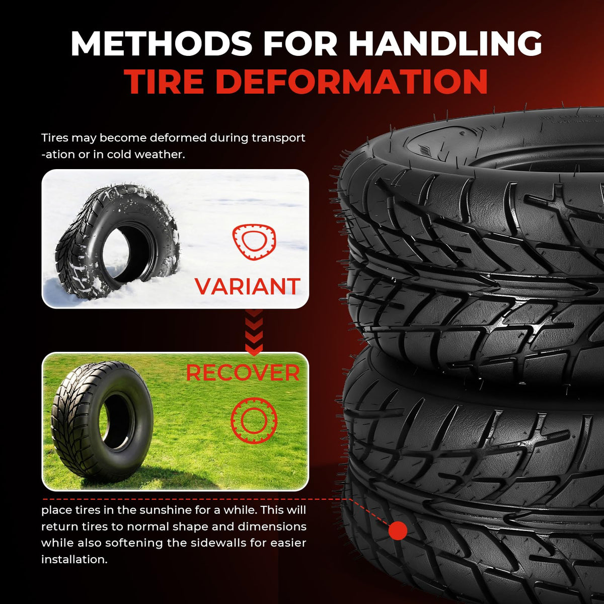 19x7-8 All-Terrain ATV UTV Tires Set of 2 L51179