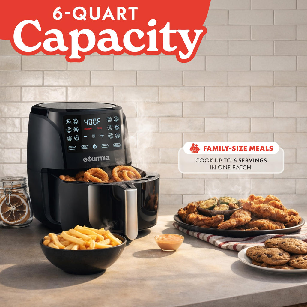 Black 6 Qt Air Fryer T690647