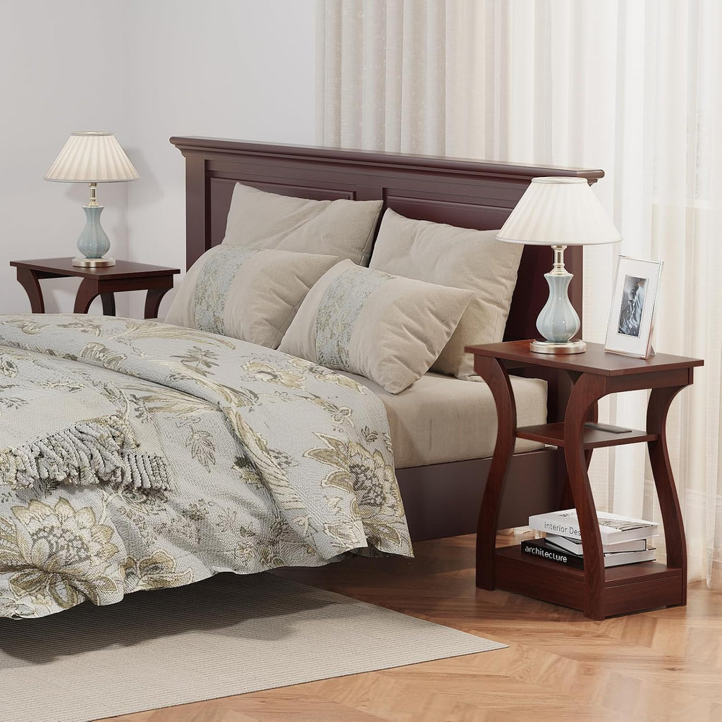 3 Tier End Table with Charging Station C42933
