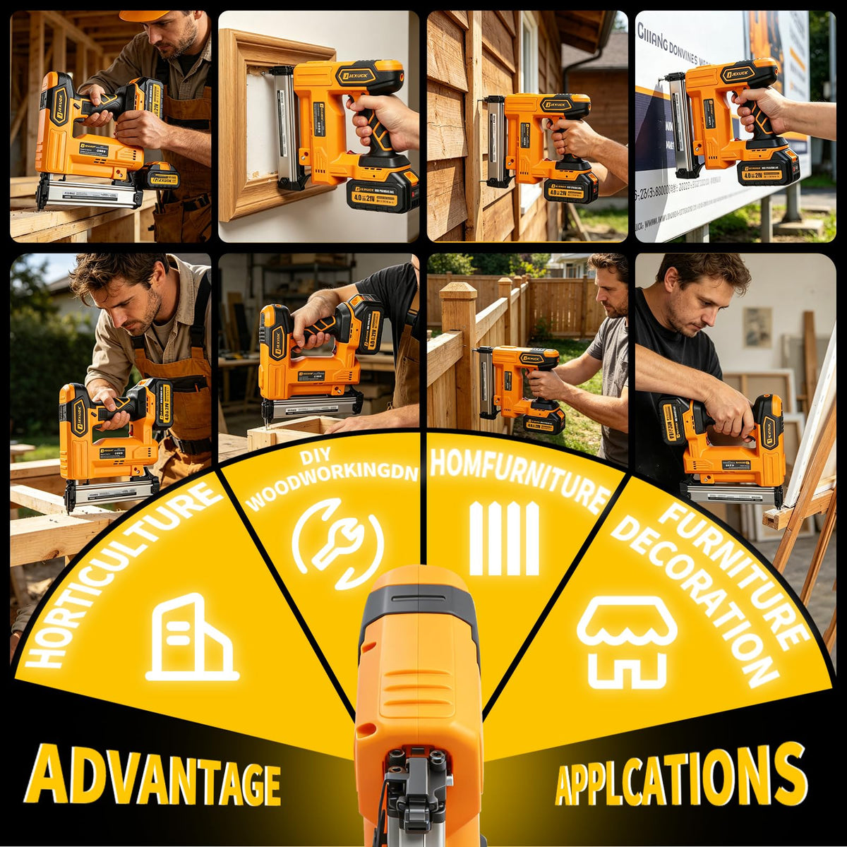 Cordless Nail Gun with Battery B37579
