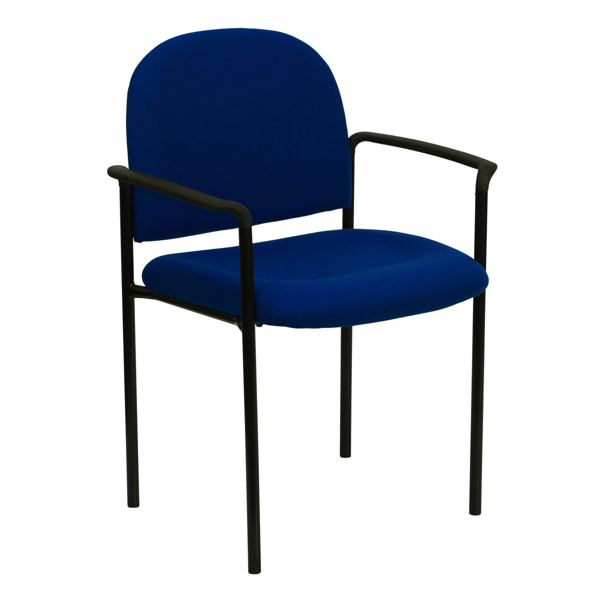 Navy Fabric Stackable Steel Side Chair W633
