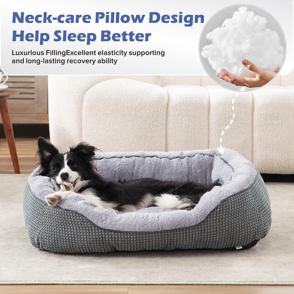 Medium Washable Orthopedic Dog Bed with Anti-Slip Bottom S82109