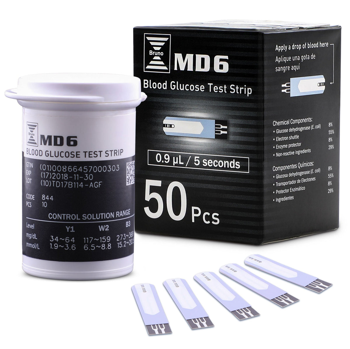 Blood Glucose Test Strips 50 Count Pack of 2 U493