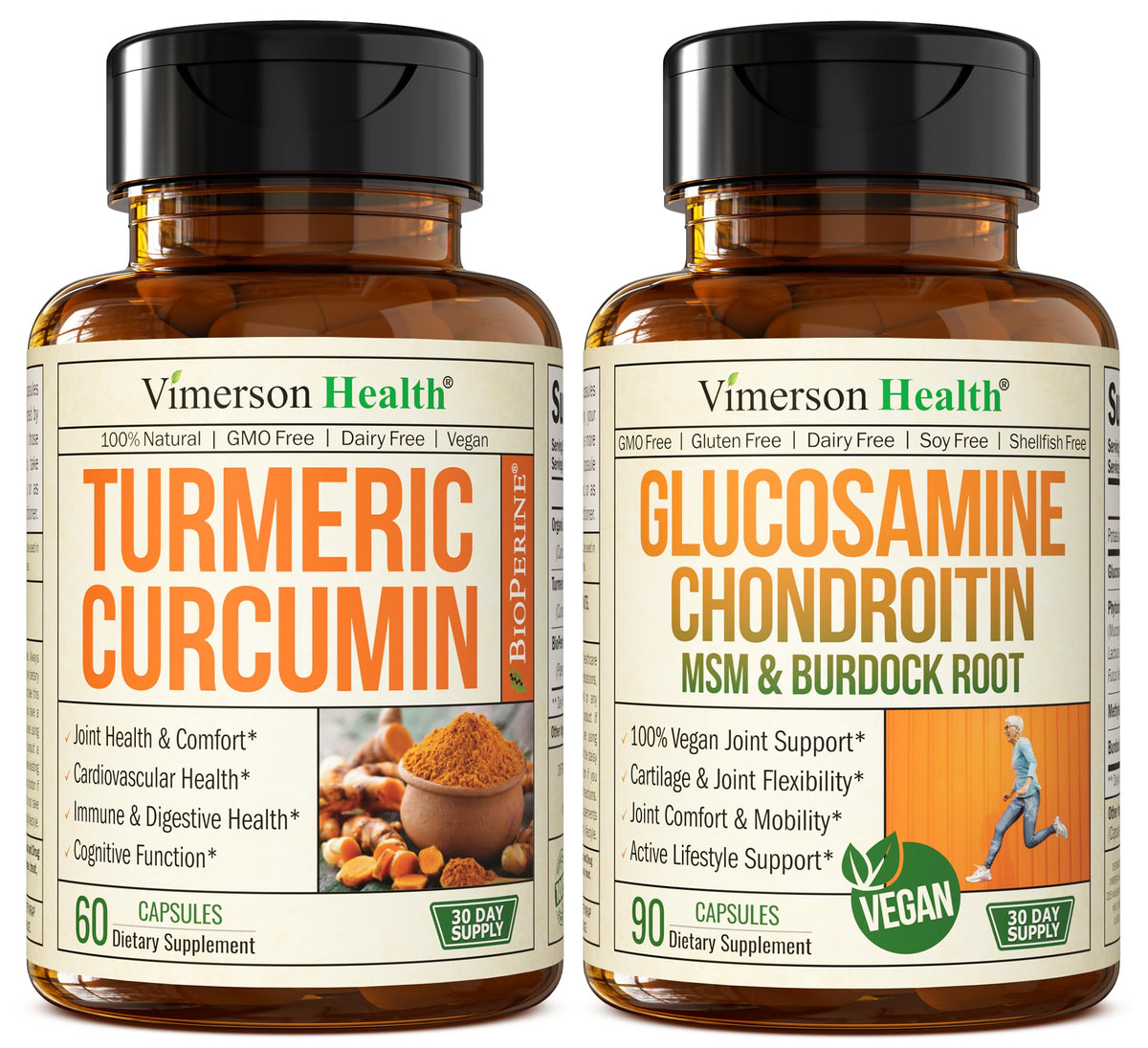 Turmeric Curcumin with Black Pepper Extract Joint Support Supplement Z920495