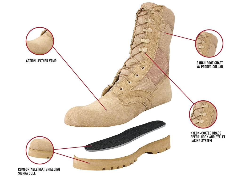 8 Inch Tactical Boots V807