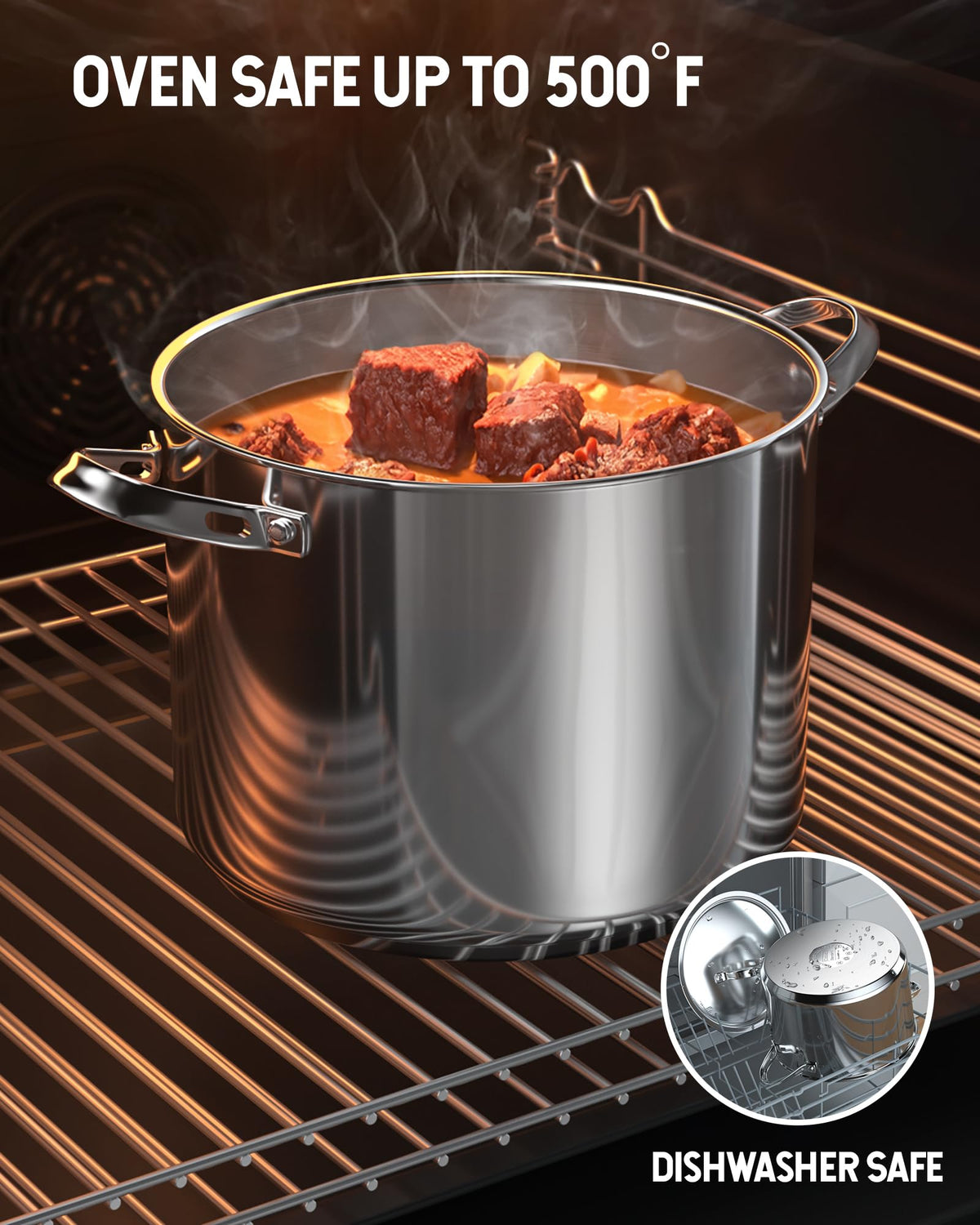 8 Quart Stainless Steel Stock Pot G401