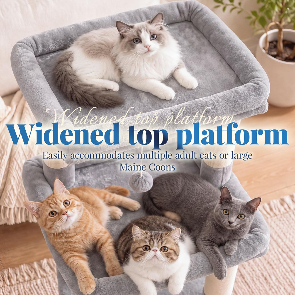 Cat Tree Tower with Extra Large Platform H626295