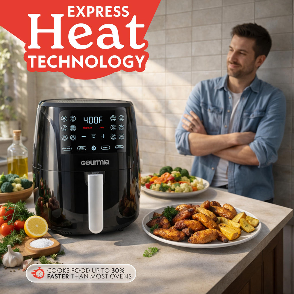 Black 6 Qt Air Fryer T690647