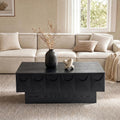 Black Coffee Table with Hidden Storage V1773