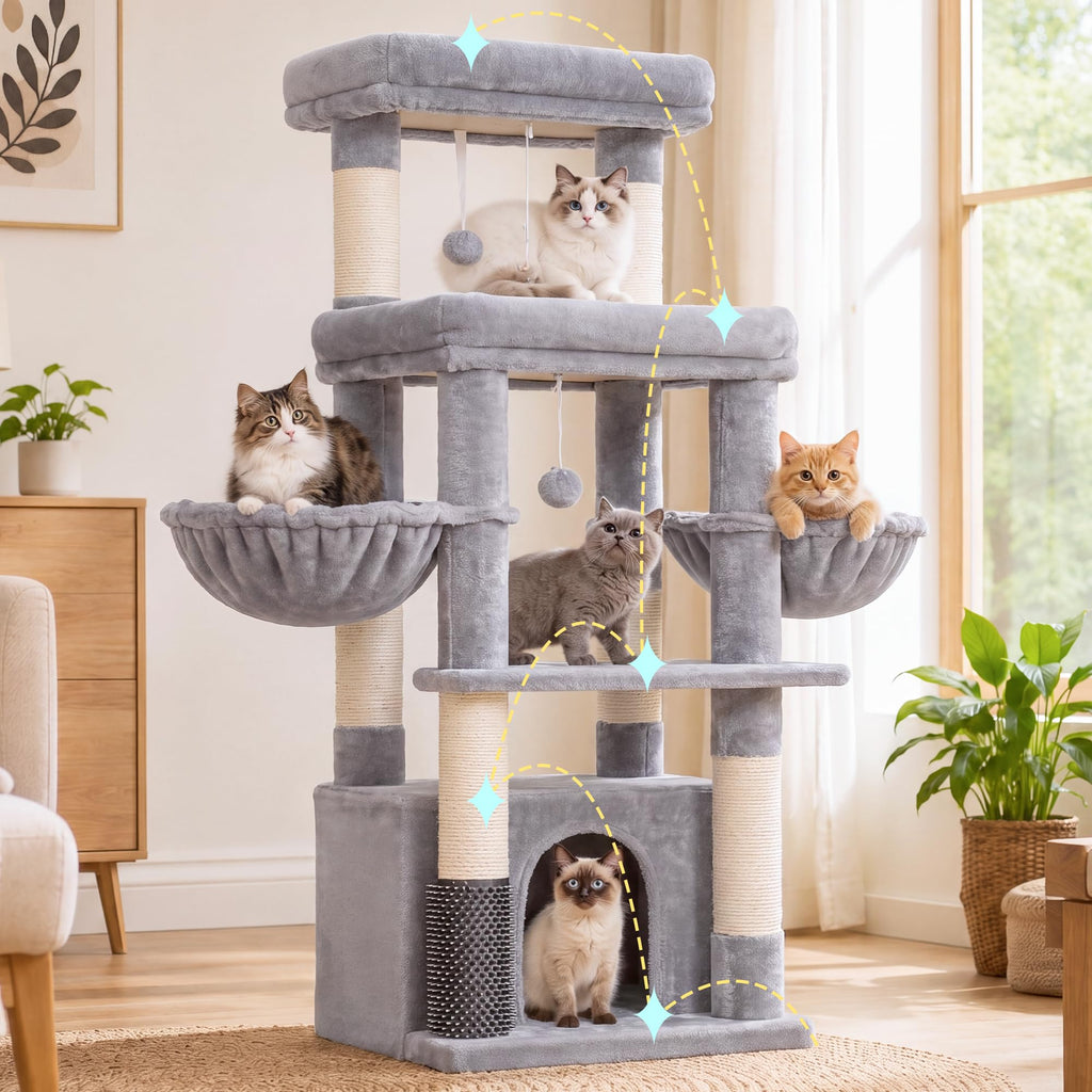 Cat Tree Tower with Extra Large Platform H626295