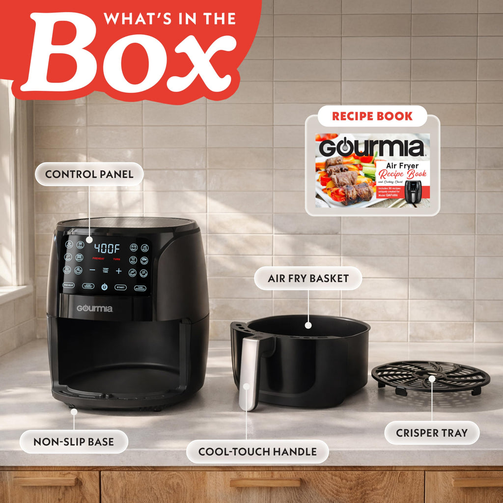 Black 6 Qt Air Fryer T690647