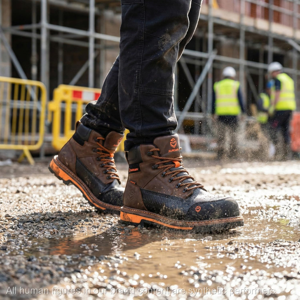 6in Waterproof Leather Work Boots X6355