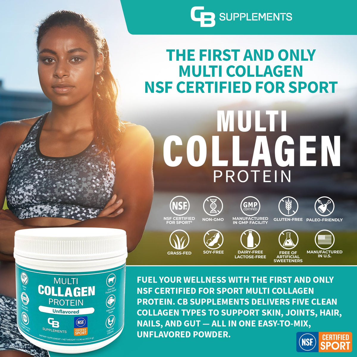 Multi Collagen Protein Powder Unflavored 58 Servings H530034