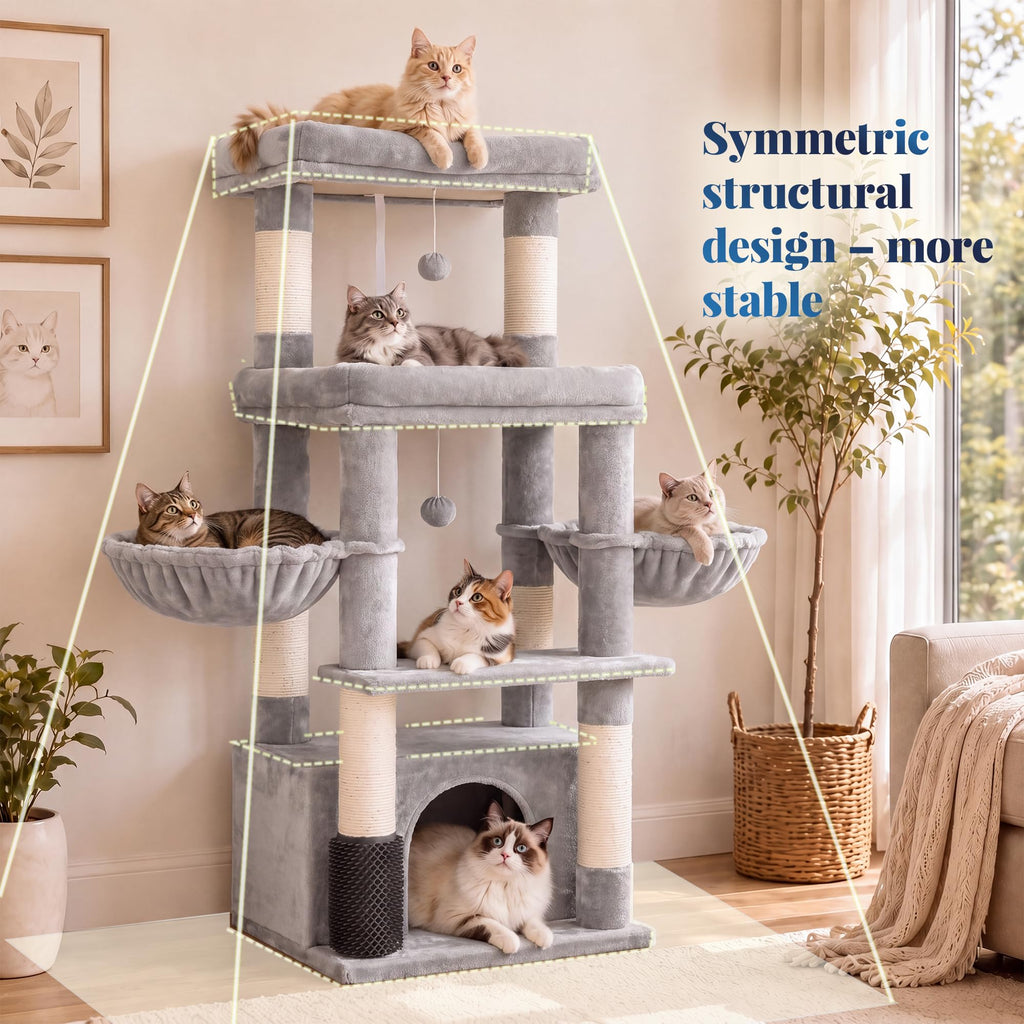 Cat Tree Tower with Extra Large Platform H626295