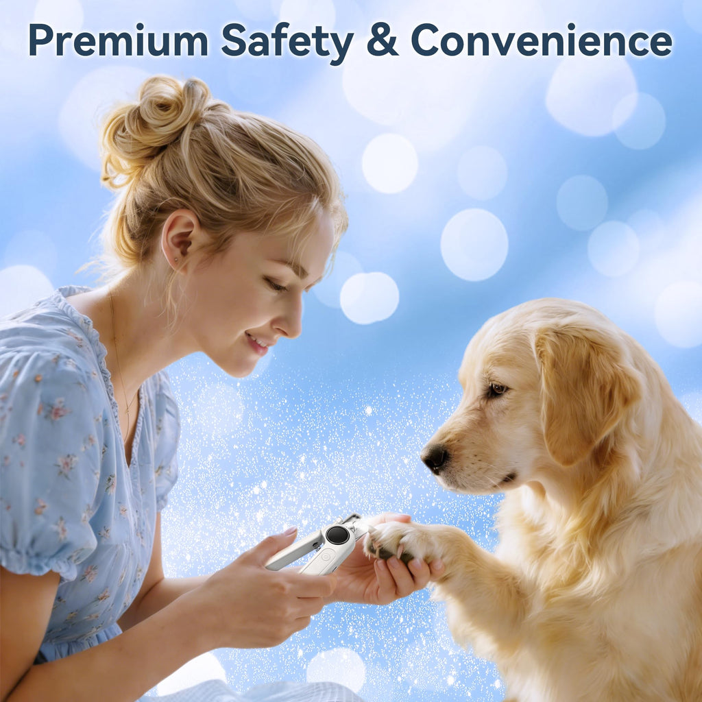 2-in-1 Quiet Electric Pet Nail Clipper & Grinder with Light W835577