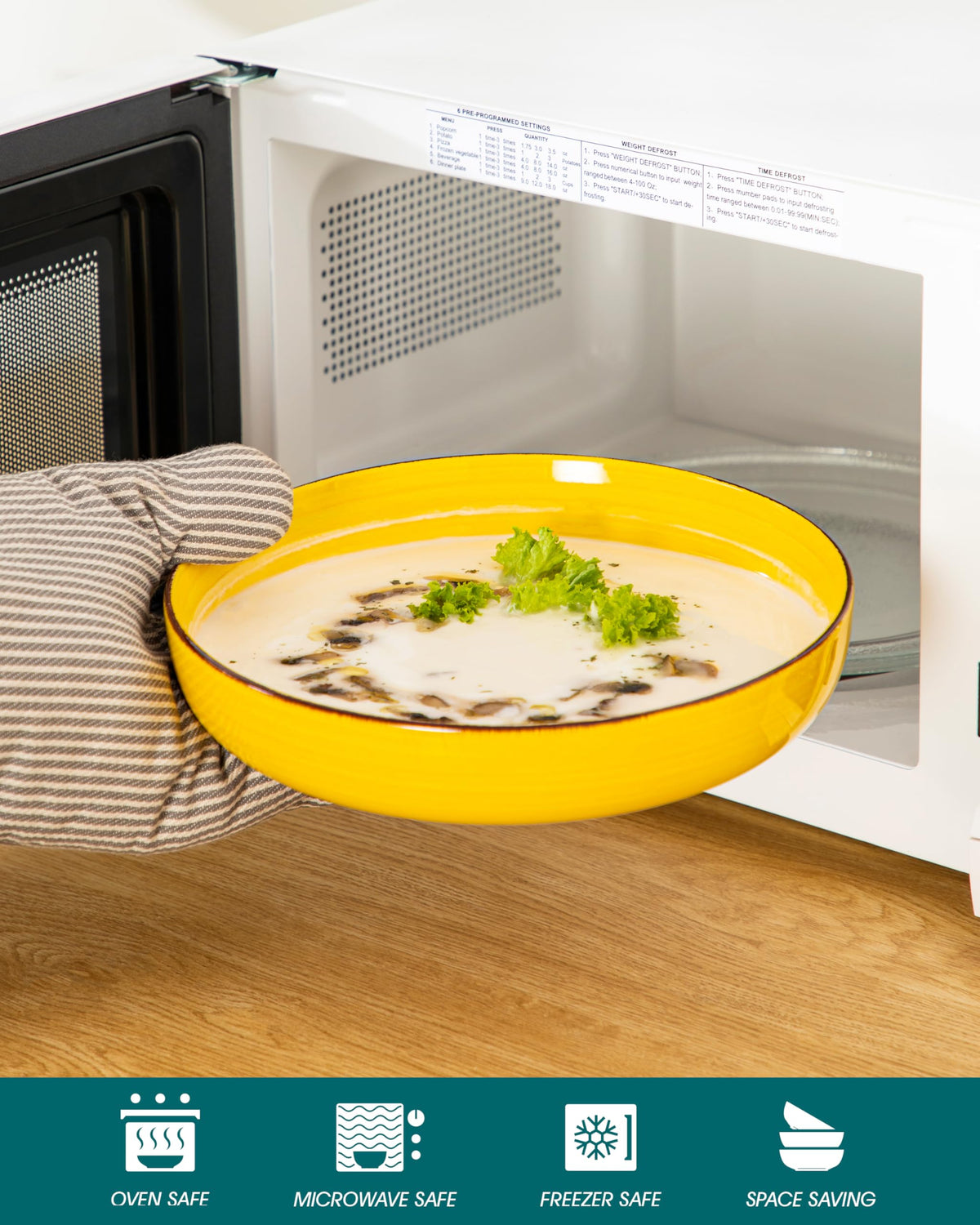 46 oz Ceramic Pasta Bowls Set of 4 N378