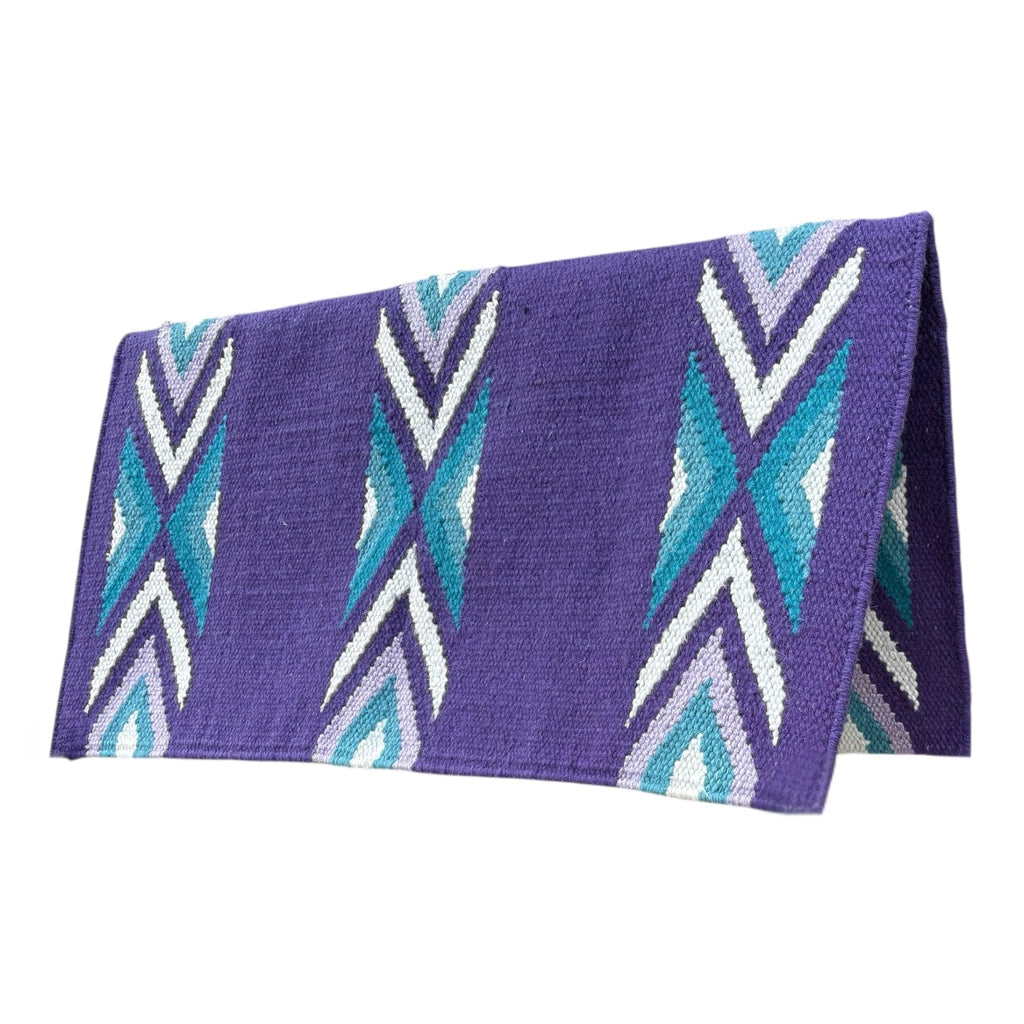 New Zealand Wool Handwoven Horse Saddle Blanket 36x34 Inches D856502