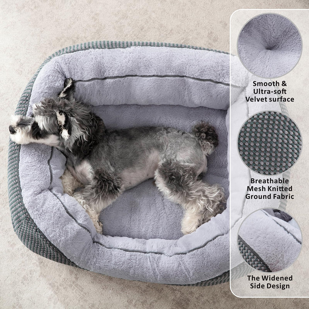 Medium Washable Orthopedic Dog Bed with Anti-Slip Bottom S82109
