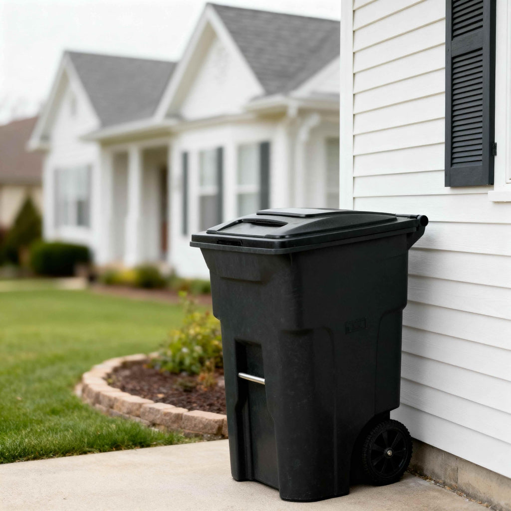 48 Gallon Garbage Cans Trash Cans With 2 Wheels And Lid Heavy Duty Y545