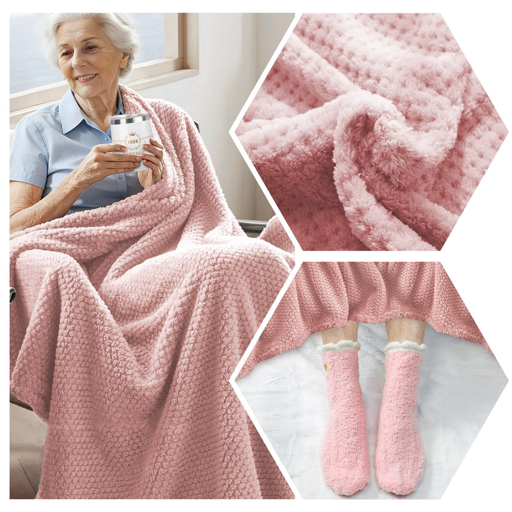 Spa Gift Basket with Blanket W9158