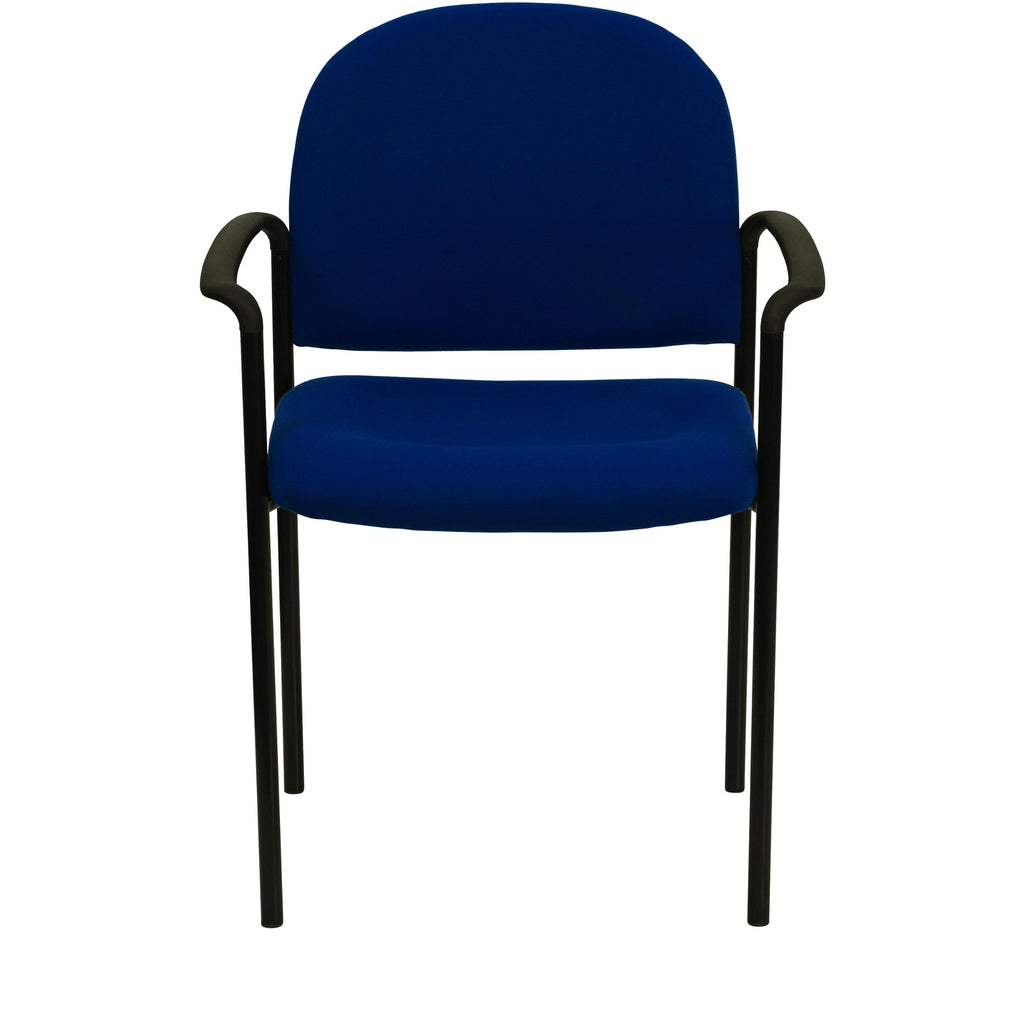 Navy Fabric Stackable Steel Side Chair W633